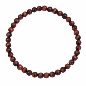 4MM Red Tigers Eye Bracelet